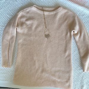 LOFT Light Pink Sweatshirt Blouse